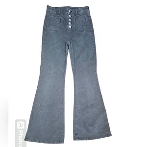 Corduroy AMERICAN EAGLE Bell Bottom Jeans, Super High Waist